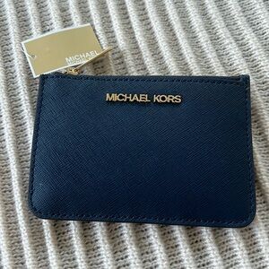 NEW WITH TAG NAVY Michael Kors Michael Kors Jet Set Travel Small Leather